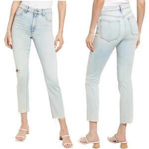 Rag & Bone Nina High Rise Ankle Cigarette Jeans Ripped Size 28